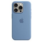 Apple Silicone Case with MagSafe for iPhone 15 Pro - Winter Blue