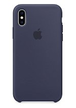 Apple Silicone Case for iPhone XS - Midnight Blue
