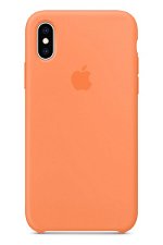 Apple Silicone Case for iPhone XS - Papaya