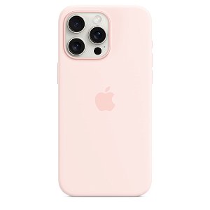 Apple Silicone Case with MagSafe for iPhone 15 Pro Max - Light Pink