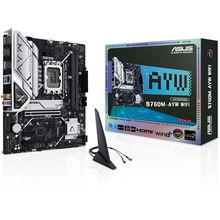 view ASUS B760M-AYW WIFI LGA1700 mATX RGB Wi-Fi Motherboard