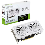 ASUS DUAL-RTX4060TI-O8G-EVO-WHITE 8GB GDDR6 NVIDIA Video Card - HDMI, DisplayPort