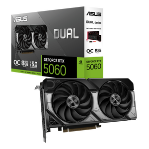 ASUS DUAL-RTX5060-O8G 8GB GDDR7 Graphic Card - HDMI, DisplayPort