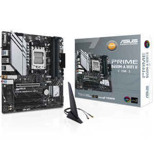 ASUS PRIME B650M-A WIFI II-CSM AM5 mATX RGB Wi-Fi Motherboard