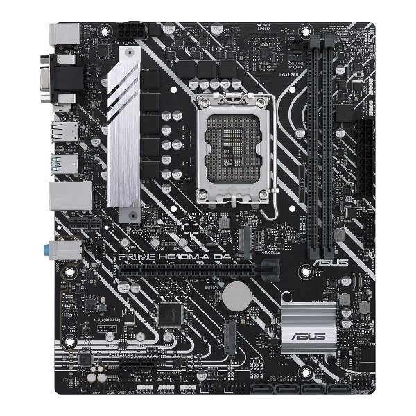 Asus Prime H610M-A D4 Intel LGA1700 H610 mATX RGB Motherboard