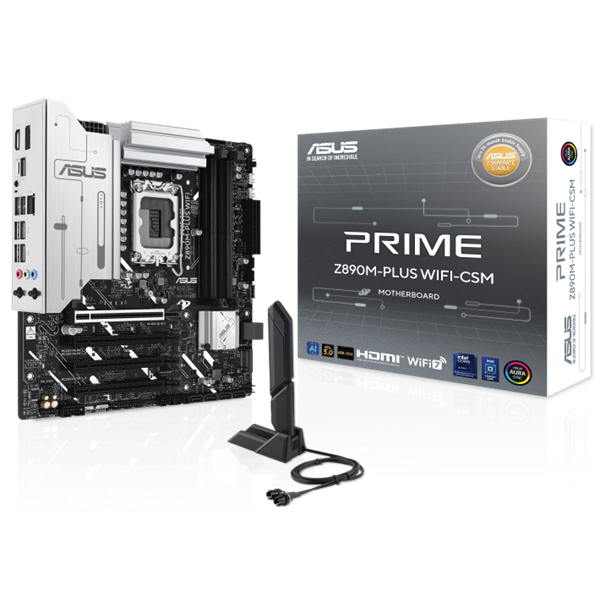 ASUS PRIME Z890M-PLUS WIFI-CSM Intel LGA1851 Z890 mATX Wi-Fi Motherboard