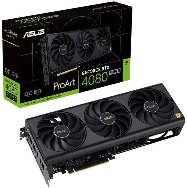 ASUS PROART-RTX4080S-O16G 16GB GDDR6X Graphic Card - HDMI, DisplayPort