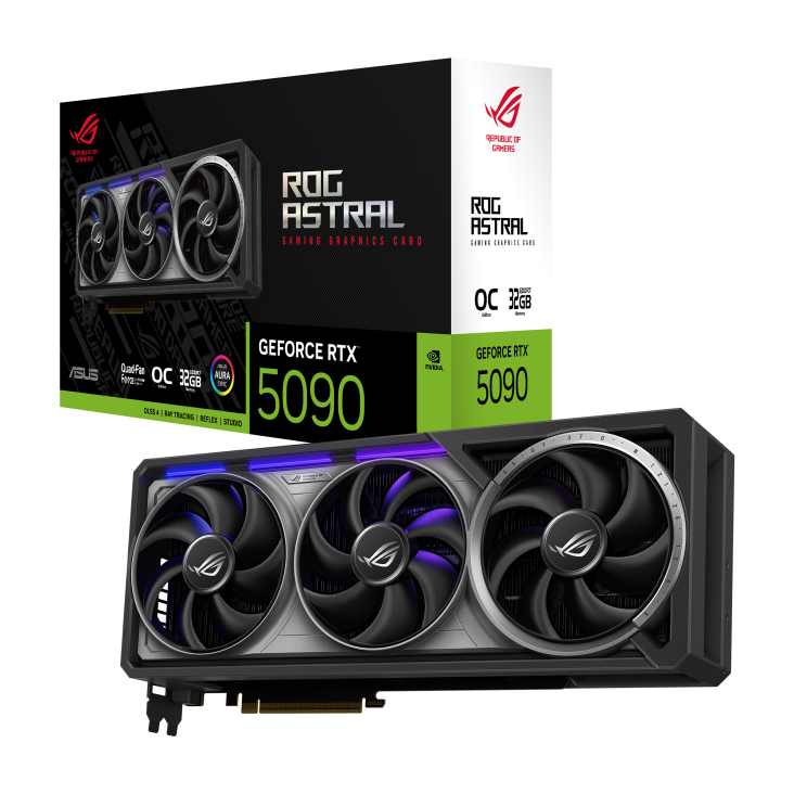 ASUS ROG Astral GeForce RTX 5090 32GB GDDR7 OC Edition Gaming Graphic Card - HDMI, DisplayPort