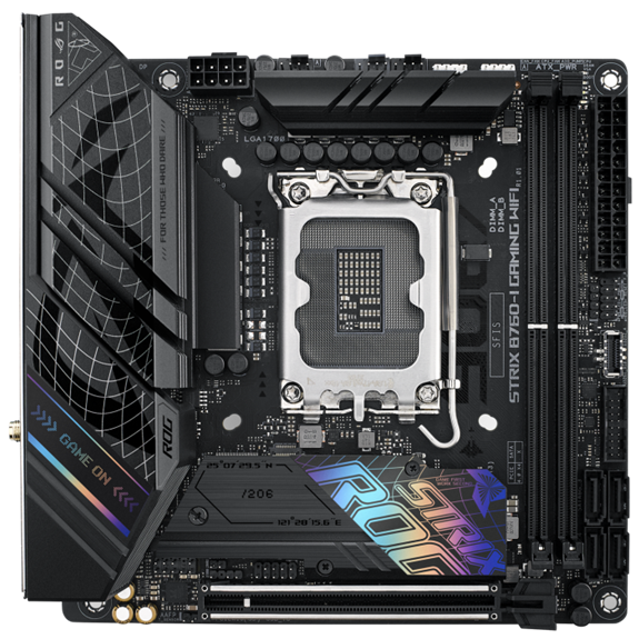 ASUS ROG Strix B760-I LGA1700 Mini-ITX RGB Gaming Wi-Fi Motherboard