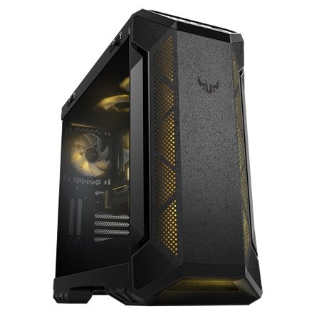 ASUS TUF Gaming GT501 Mid Tower Case with No PSU - Grey + FREE PC Cooling Fan
