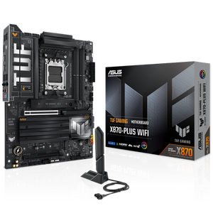 ASUS TUF GAMING X870-PLUS WIFI AMD AM5 X870 ATX Wi-Fi Gaming Motherboard