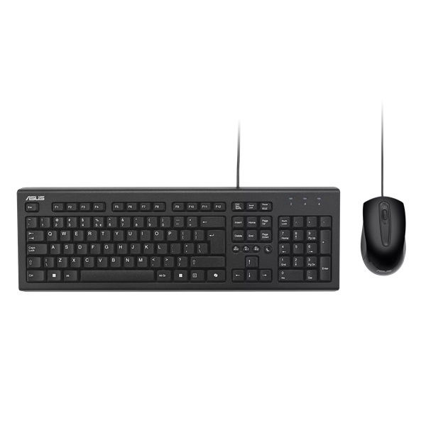 Asus U2000 Wired Keyboard & Mouse Combo - Black