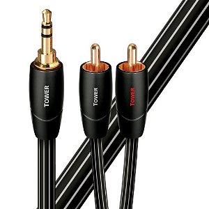 AudioQuest Tower 0.6m Stereo 3.5mm to 2 RCA Cable