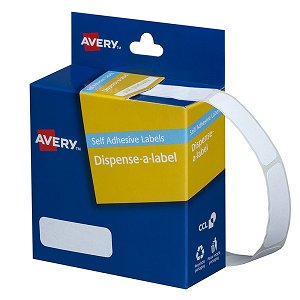 Avery 13mm x 36mm Removable Dispenser Label White - 700 Labels