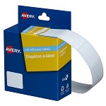 Avery 19mm x 24mm Removable Dispenser Label White - 650 Labels