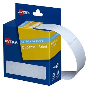 Avery 19mm x 64mm Removable Dispenser Label White - 280 Labels