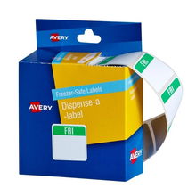 view Avery 24 x 24 mm Friday Freezer-Safe Dispenser Square Label - 100 Labels