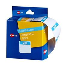 view Avery 24 x 24 mm Monday Freezer-Safe Dispenser Square Label - 100 Labels