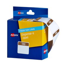 view Avery 24 x 24 mm Thursday Freezer-Safe Dispenser Square Label - 100 Labels