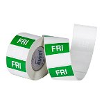 Avery 40mm Friday Square Label Green/White - 500 Labels