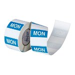Avery 40mm Monday Square Label Blue/White - 500 Labels