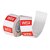Avery 40mm Wednesday Square Label Red/White - 500 Labels