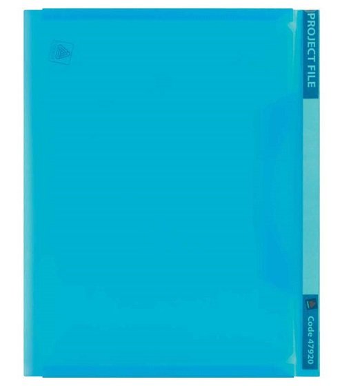 Avery A4 Transparent Plastic Project File - Blue
