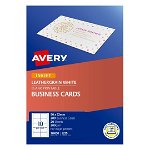 Avery IJ39 Matt Leathergrain Inkjet 90 x 52mm Single Sided Business Cards – 200 Cards