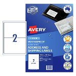 Avery L7072 199.6 x 143.5mm Weatherproof Permanent Laser Label - 20 Pack