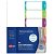 Avery L7411-6 Multi-Coloured A4 Laser Inkjet Customisable Days Dividers - 6 Tabs