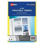 Avery Printable White Tabbies - 48 Tabs
