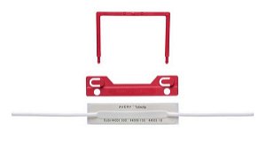 Avery Red Clip File Fastener - 100 Pack