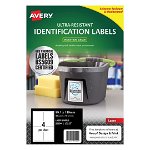 Avery L7915 White Laser 99.1 x 139mm Extra Strong Permanent Ultra-Resistant Chemical Grade Labels – 40 Pack
