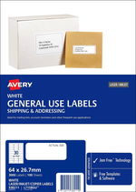 Avery L7427 Fabric Print & Divide Name Badges Labels for Laser Printers 88  x 52mm 150 Labels