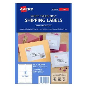 Avery L7173 White Laser 99.1 x 57mm Permanent Shipping Labels with Trueblock - 1000 Pack