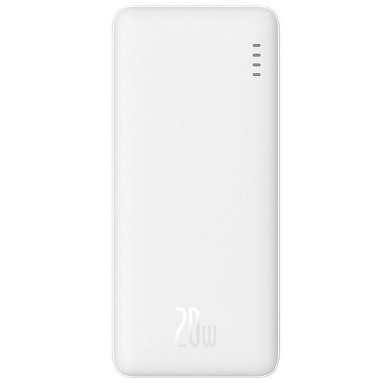 Baseus Airpow 10000mAh USB-A to USB-C Power Bank - White