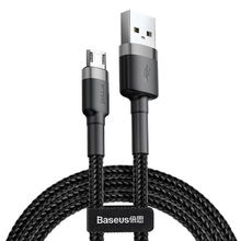 view Baseus Cafule 0.5M USB to Micro USB Cable - Gray Black