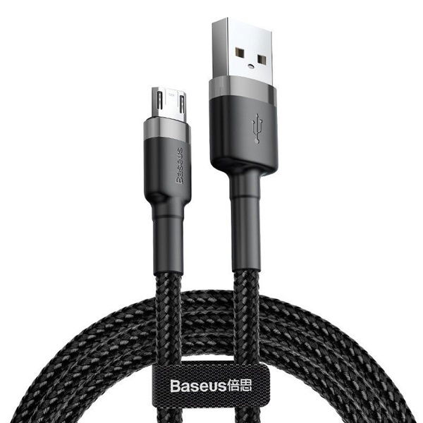 Baseus Cafule 0.5M USB to Micro USB Cable - Gray Black