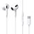 Baseus Encok C17 USB In-Ear Wired Stereo Earphone - White