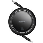 Baseus Free2Draw Mini 1M Retractable USB-C to USB-C Charge & Sync Cable - Cluster Black