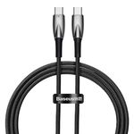 Baseus Glimmer 1M USB-C Charge & Sync Cable - Black