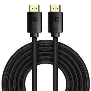 Baseus High Definition Series 5m HDMI 8K to HDMI 8K Cable - Black