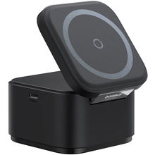 view Baseus MagPro 2-in-1 25W Magnetic Wireless Charger - Cosmic Black