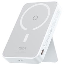 view Baseus MagPro 5000mAh Wireless Magnetic Stand Power Bank - Stellar White