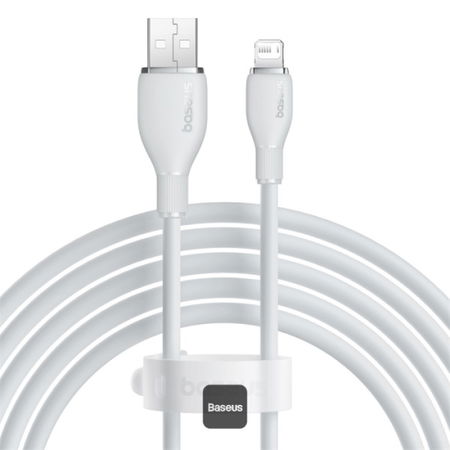 Baseus Pudding 1.2m USB A to Lightning Charging Cable - Stellar White