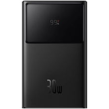 view Baseus Star-Lord 10000mAh USB to Type-C Digital Display Power Bank - Cluster Black