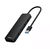 Baseus UltraJoy 15cm USB-A to 4-Port USB 3.0 Hub - Black