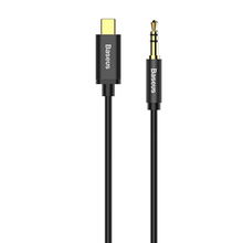 view Baseus Yiven M01 1.2m USB-C Male to 3.5mm Male Audio Cable - Black