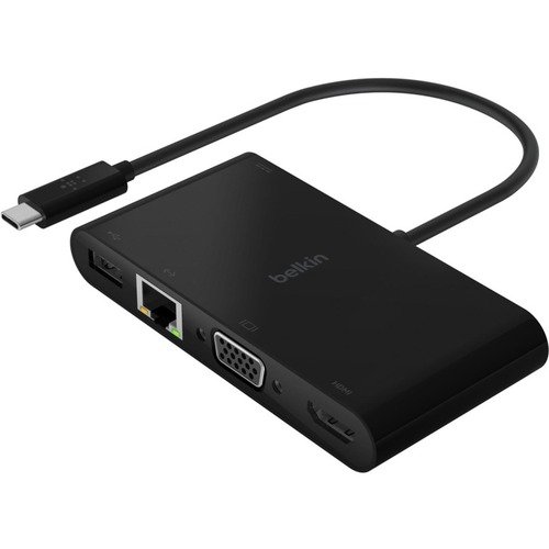 Belkin 100W USB Type Multimedia Charger Adapter for Laptop Docking Station - VGA, HDMI. USB-C, USB-A