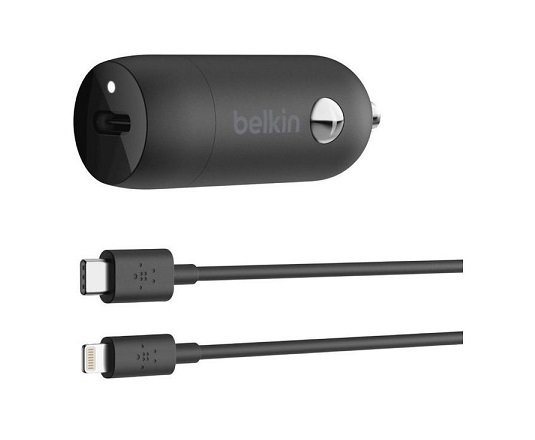 Belkin 20W BoostCharge USB-C Power Delivery Car Charger - Black